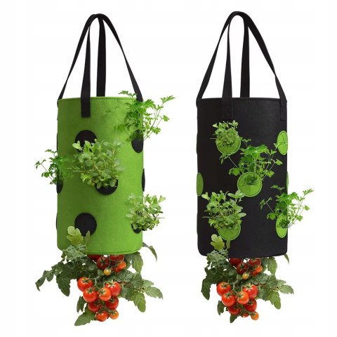 2x TORBA Do Uprawy ROŚLIN Wisząca DONICZKA Do Pomidorów Truskawek Ziół