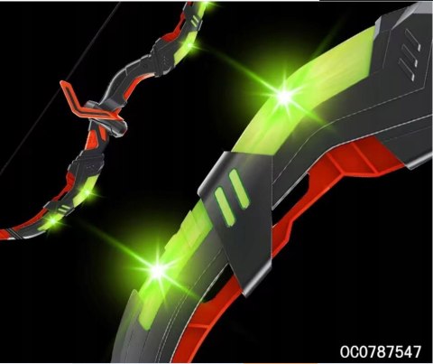 DUŻY ŁUK ŚWIECĄCY LED ZESTAW STRZELECKI STRZAŁY TARCZA KOŁCZAN BEZPIECZNY