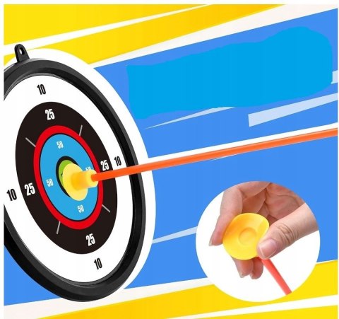 DUŻY ŁUK ŚWIECĄCY LED ZESTAW STRZELECKI STRZAŁY TARCZA KOŁCZAN BEZPIECZNY