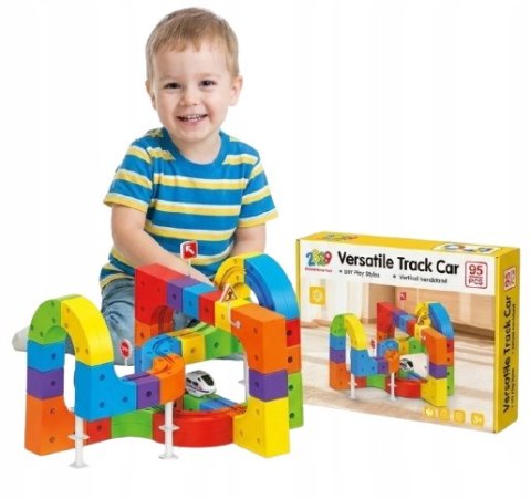 DUŻY MAGICZNY TOR KONSTRUKCYJNY 3D - ANTYGRAWITACYJNY POCIĄG 95 EL KOLEJKA