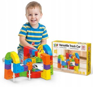 DUŻY MAGICZNY TOR KONSTRUKCYJNY 3D - ANTYGRAWITACYJNY POCIĄG 95 EL KOLEJKA