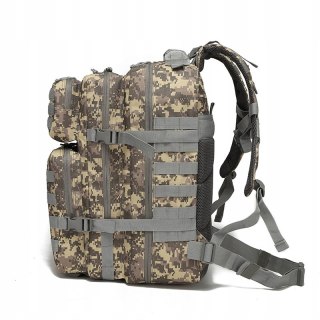 DUŻY PLECAK Wojskowy 45L Podróżny TAKTYCZNY TURYSTYCZNY Z Flagą