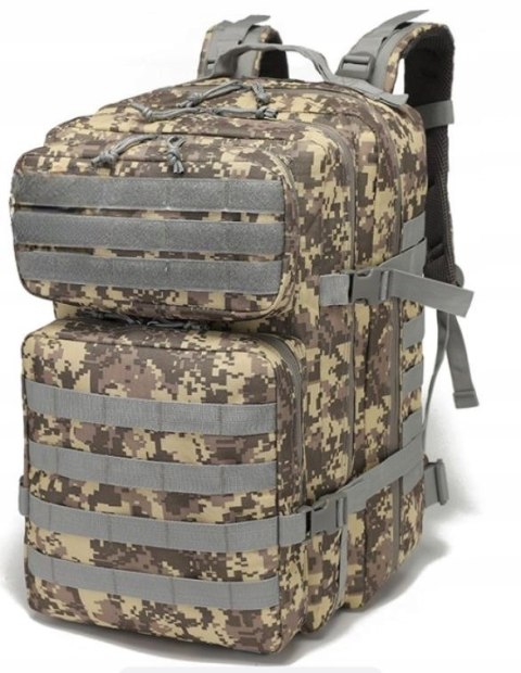 DUŻY PLECAK Wojskowy 45L Podróżny TAKTYCZNY TURYSTYCZNY Z Flagą