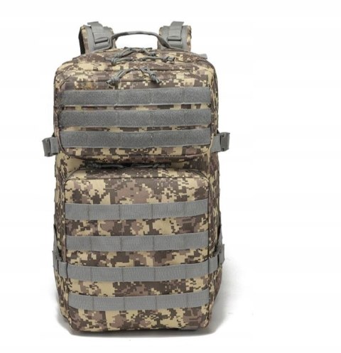 DUŻY PLECAK Wojskowy 45L Podróżny TAKTYCZNY TURYSTYCZNY Z Flagą