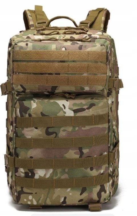 DUŻY PLECAK Wojskowy 45L Podróżny TAKTYCZNY TURYSTYCZNY Z Flagą