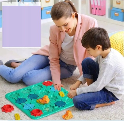 GRA Logiczna Planszowa Układanka Labirynt Budowanie Drogi Klocki puzzle