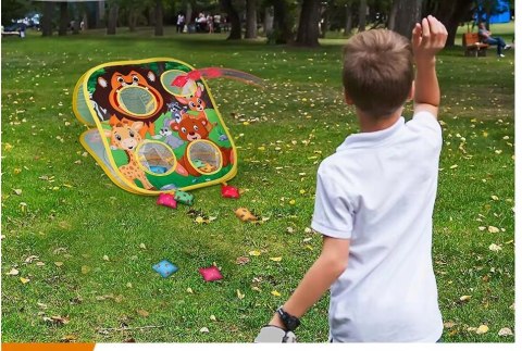 GRA ZRĘCZNOŚCIOWA Rzucanie Woreczkiem Do Celu Na Punkty Piłeczki 3w1