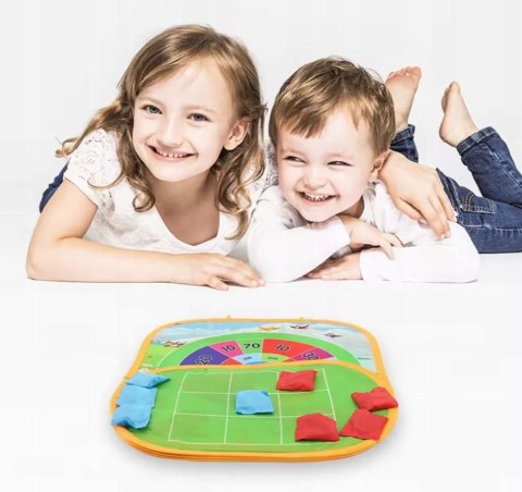 GRA ZRĘCZNOŚCIOWA Rzucanie Woreczkiem Do Celu Na Punkty Piłeczki 3w1