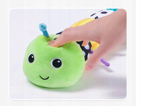 Gąsienica Pluszowa Sensoryczna dla Niemowląt Muzyka Antystresowa Lusterko