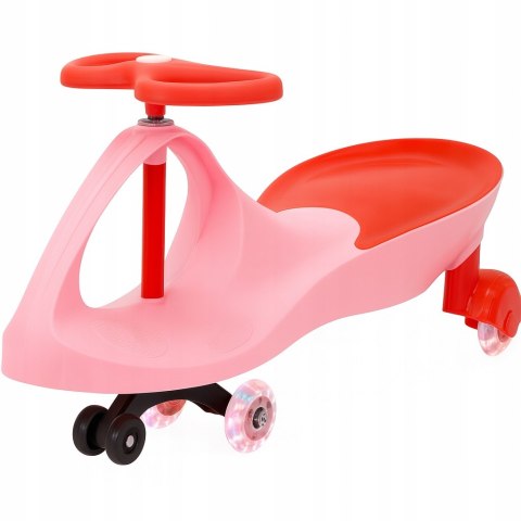JEŹDZIK Grawitacyjny Dziecięcy Pojazd Bez Pedałów LED Kółkami AUTO Różowy