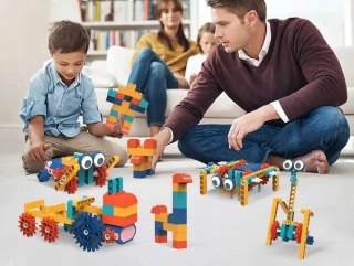 KLOCKI Konstrukcyjne STEAM 344 el. Zestaw 2 Silniki Ruszające Się Kreatywne