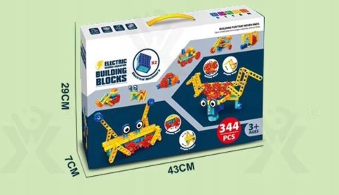 KLOCKI Konstrukcyjne STEAM 344 el. Zestaw 2 Silniki Ruszające Się Kreatywne