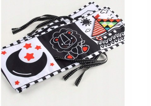 KSIĄŻECZKA SENSORYCZNA Kontrastowa Miękka Nauka Kształty Widzenia Dźwięki