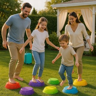 Kamienie Balansujące Świecące Trening Równowagi Sensoryczne Do Ogrodu 10szt