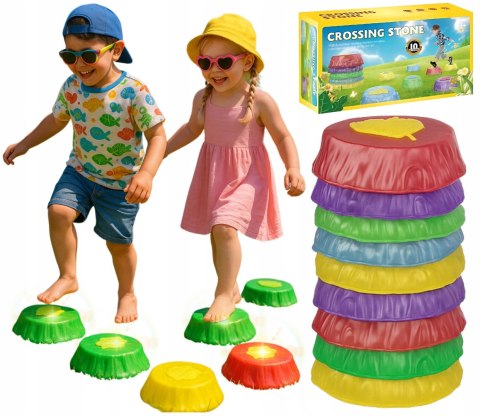 Kamienie Balansujące Świecące Trening Równowagi Sensoryczne Do Ogrodu 10szt