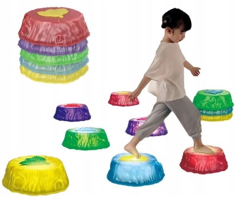 Kamienie Balansujące Świecące Trening Równowagi Sensoryczne Do Ogrodu 10szt