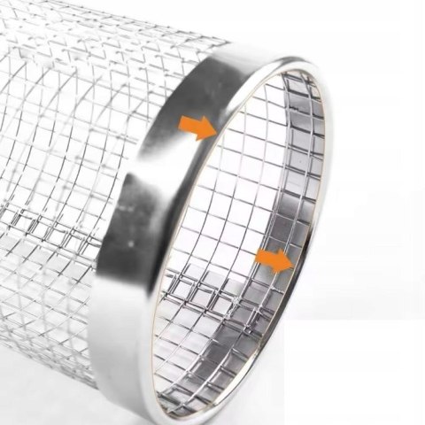 Kosz Do Grillowania Warzyw Frytek RUSZT Siatka Obrotowa 30 x 9,3 cm