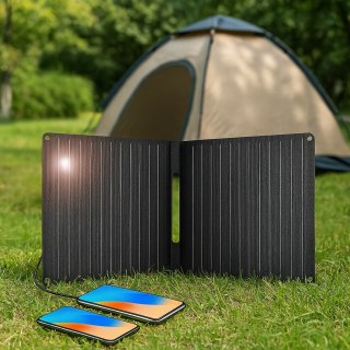 ŁADOWARKA SOLARNA DO TELEFONU 15W PANEL SŁONECZNY TURYSTYCZNY SKŁADANY USBC