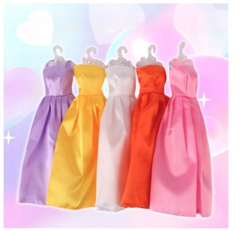 Lalka Zestaw z Akcesoriami Sukienki Torebki Buty Dodatki IDEALNY Prezent