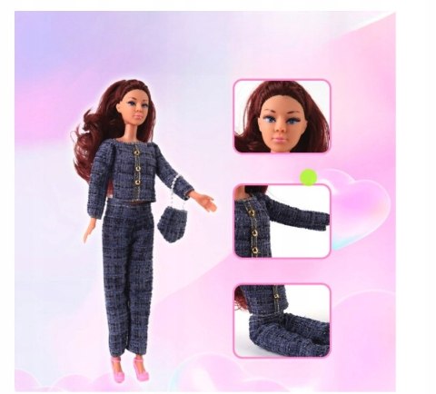 Lalka Zestaw z Akcesoriami Sukienki Torebki Buty Dodatki IDEALNY Prezent