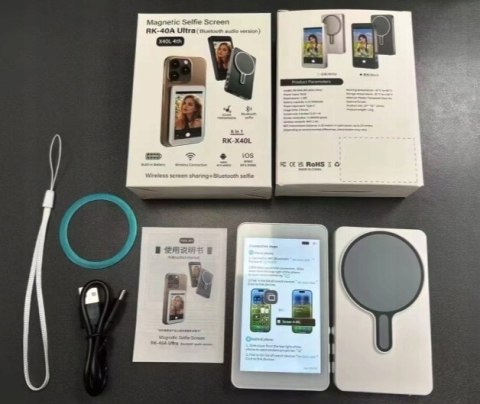 MAGNETYCZNY EKRAN MONITOR ROBIENIA ZDJĘĆ SELFIE TYLNY APARAT Iphone android