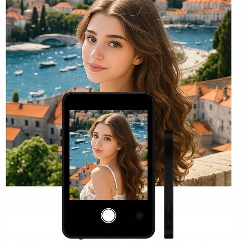 MAGNETYCZNY EKRAN MONITOR ROBIENIA ZDJĘĆ SELFIE TYLNY APARAT Iphone android