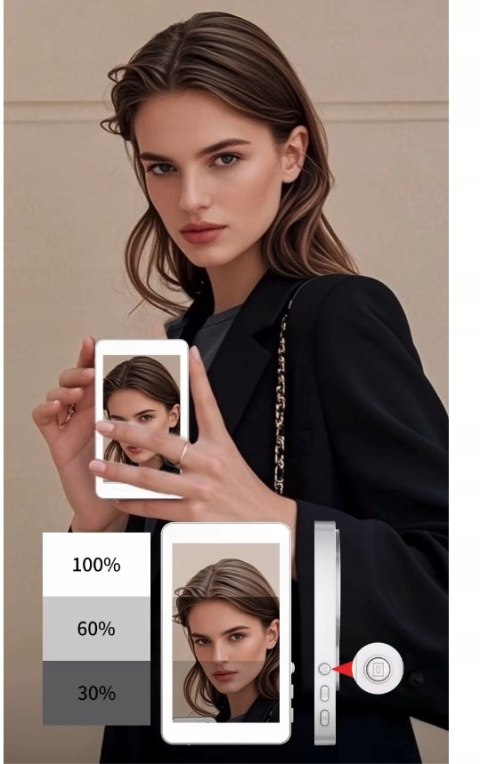 MAGNETYCZNY EKRAN MONITOR ROBIENIA ZDJĘĆ SELFIE TYLNY APARAT Iphone android