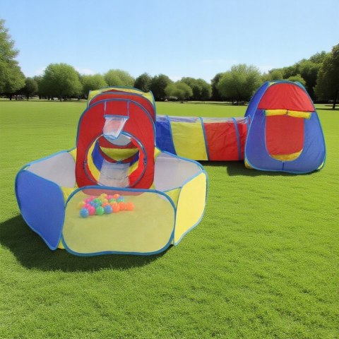 Namiot Dla Dzieci Z Tunelami 5w1 Suchy Basen Domek Zamek i Piłeczki