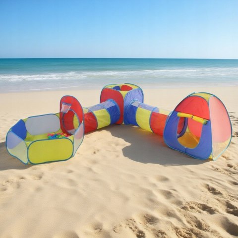 Namiot Dla Dzieci Z Tunelami 5w1 Suchy Basen Domek Zamek i Piłeczki