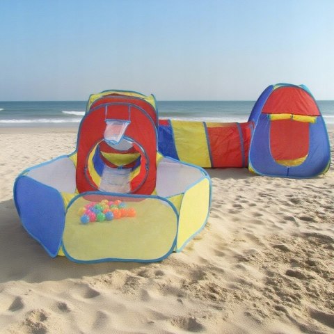 Namiot Dla Dzieci Z Tunelami 5w1 Suchy Basen Domek Zamek i Piłeczki