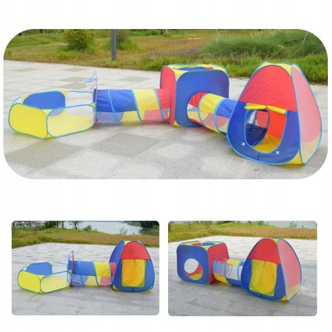 Namiot Dla Dzieci Z Tunelami 5w1 Suchy Basen Domek Zamek i Piłeczki