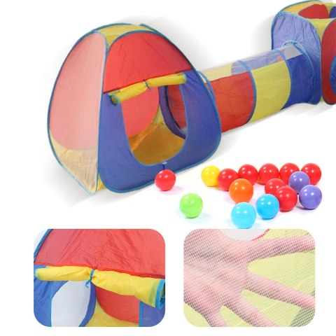 Namiot Dla Dzieci Z Tunelami 5w1 Suchy Basen Domek Zamek i Piłeczki