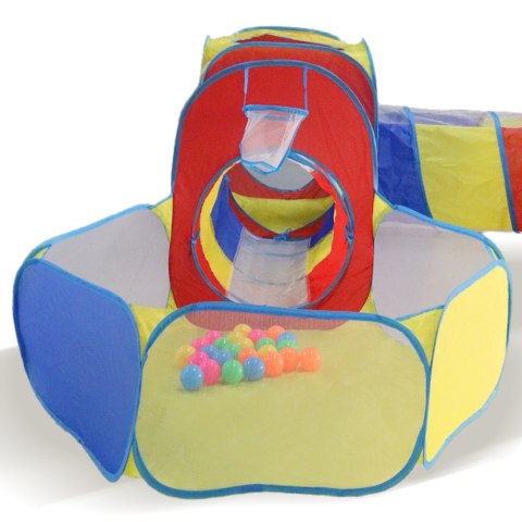 Namiot Dla Dzieci Z Tunelami 5w1 Suchy Basen Domek Zamek i Piłeczki