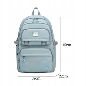 PLECAK Szkolny Młodzieżowy Niebieski Wodoodporny Wielokomorowy 30L Duży