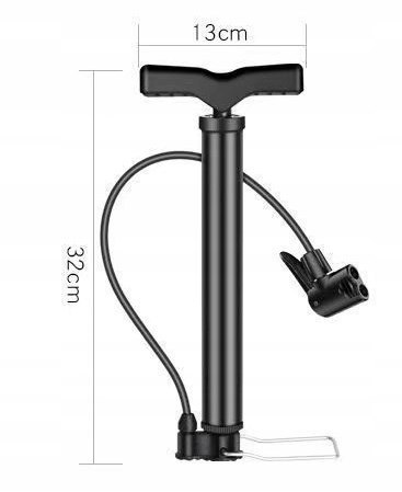 POMPKA ROWEROWA DO PIŁEK BASENU ROWERU MATERACA Z WĘŻYKIEM RĘCZNA +KOŃCÓWKI