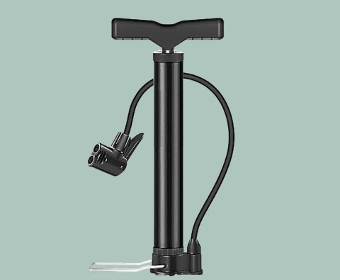 POMPKA ROWEROWA DO PIŁEK BASENU ROWERU MATERACA Z WĘŻYKIEM RĘCZNA +KOŃCÓWKI