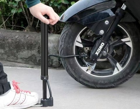 POMPKA ROWEROWA DO PIŁEK BASENU ROWERU MATERACA Z WĘŻYKIEM RĘCZNA +KOŃCÓWKI