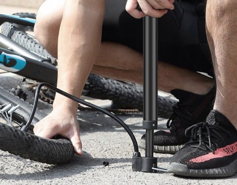 POMPKA ROWEROWA DO PIŁEK BASENU ROWERU MATERACA Z WĘŻYKIEM RĘCZNA +KOŃCÓWKI