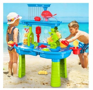 Stolik Wodny Piaskownica Do Piasku Wody Wiaderko Dla Dzieci i Krzesełko