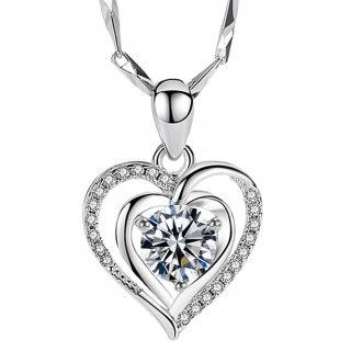 WIECZNA RÓŻA W Pudełku Obrotowym Szkatułka + Naszyjnik DZIEŃ KOBIET PREZENT