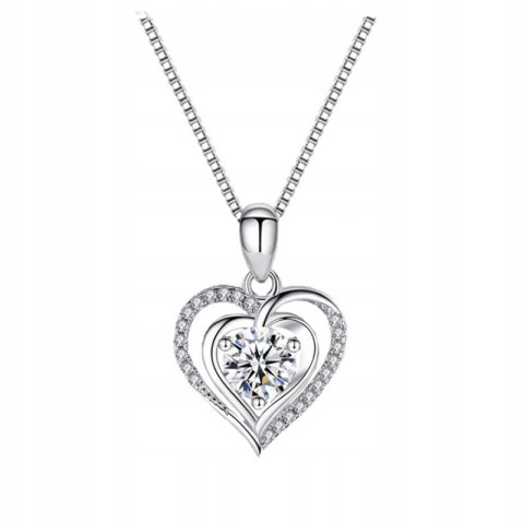 WIECZNA RÓŻA W Pudełku Obrotowym Szkatułka + Naszyjnik DZIEŃ KOBIET PREZENT