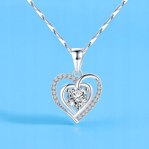 WIECZNA RÓŻA W Pudełku Obrotowym Szkatułka + Naszyjnik DZIEŃ KOBIET PREZENT