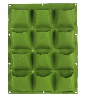 WISZĄCY Ogród DONICZKI NA Kwiaty Zioła Przyprawy 12 KIESZENI Filc 80x60cm