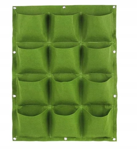 WISZĄCY Ogród DONICZKI NA Kwiaty Zioła Przyprawy 12 KIESZENI Filc 80x60cm