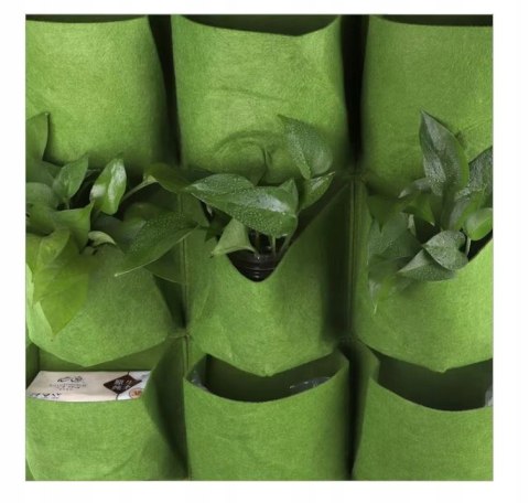 WISZĄCY Ogród DONICZKI NA Kwiaty Zioła Przyprawy 12 KIESZENI Filc 80x60cm