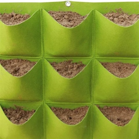 WISZĄCY Ogród DONICZKI NA Kwiaty Zioła Przyprawy 12 KIESZENI Filc 80x60cm