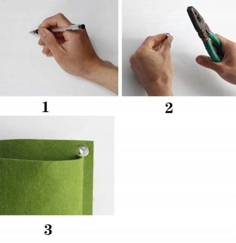 WISZĄCY Ogród DONICZKI NA Kwiaty Zioła Przyprawy 12 KIESZENI Filc 80x60cm