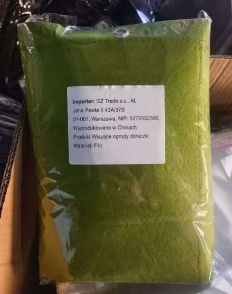 WISZĄCY Ogród DONICZKI NA Kwiaty Zioła Przyprawy 12 KIESZENI Filc 80x60cm