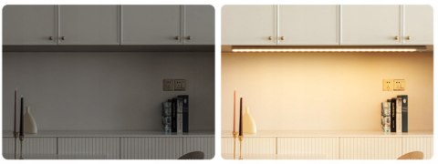 LAMPA LED Z Czujnikiem Ruchu Do Szafy Nocna Akumulator USB Na Magnes 60cm