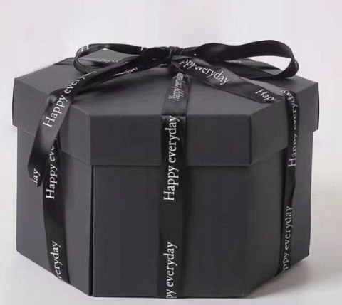 PUDEŁKO Niespodzianka Exploding Box DZIEŃ KOBIET Prezent + Naszyjnik Damski